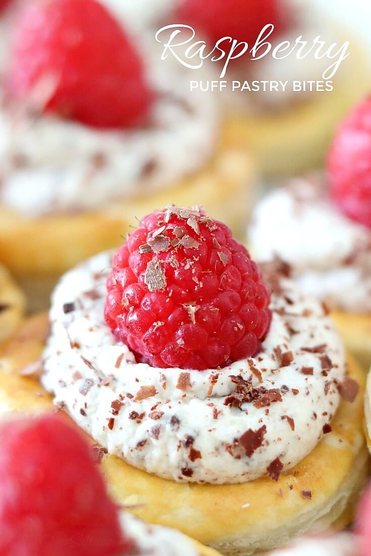 Raspberry Puff Pastry Bites