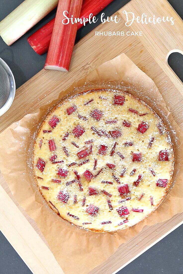 Simple but Delicious Rhubarb Cake