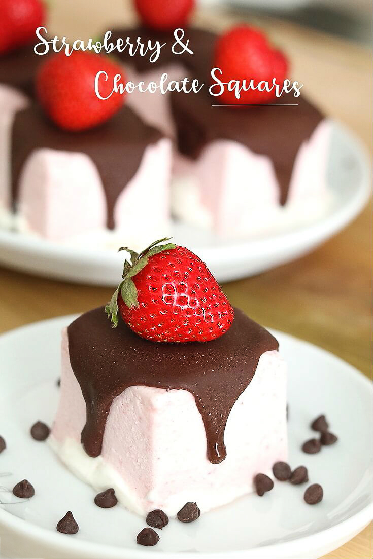 Strawberry and Chocolate Squares