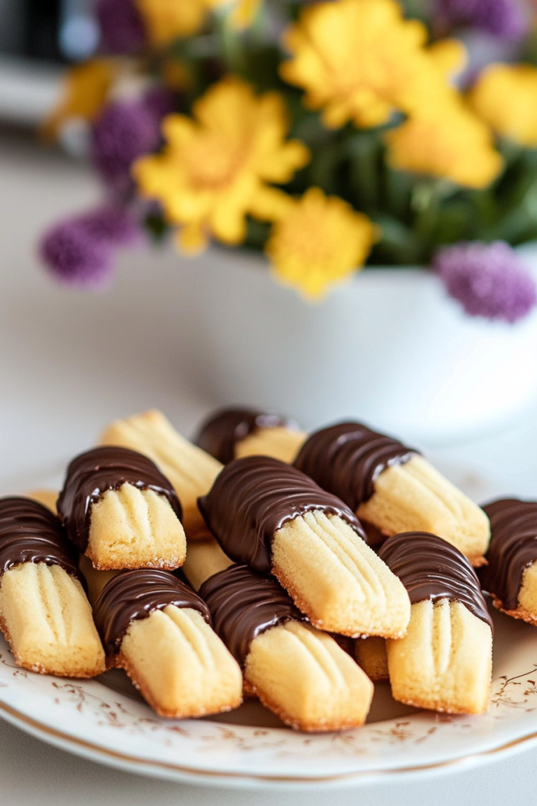 Butter Cookies with Chocolate