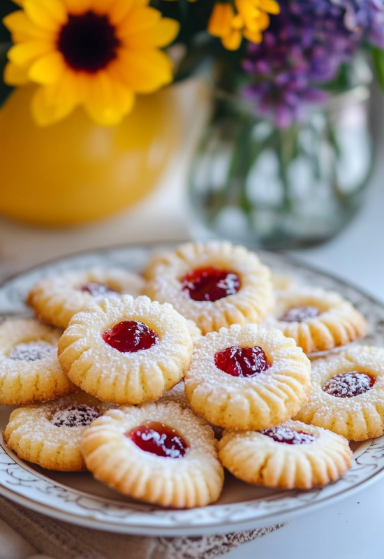 Butter cookies with Jam baking reimagined